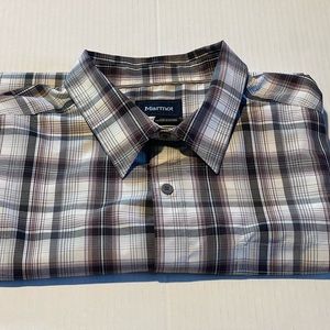 Marmot s/s button up‎ shirt mens XXL EUC